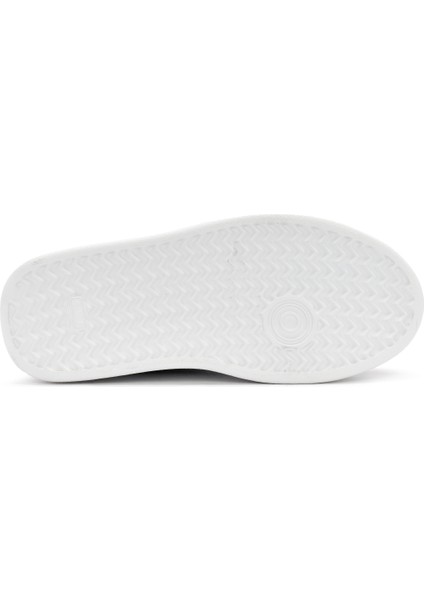 Kadın Siyah Bağcıklı Kalın Tabanlı Deri Sneaker 24Wfd371014