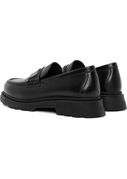 Kadın Siyah Maskülen Loafer 24WFD420518