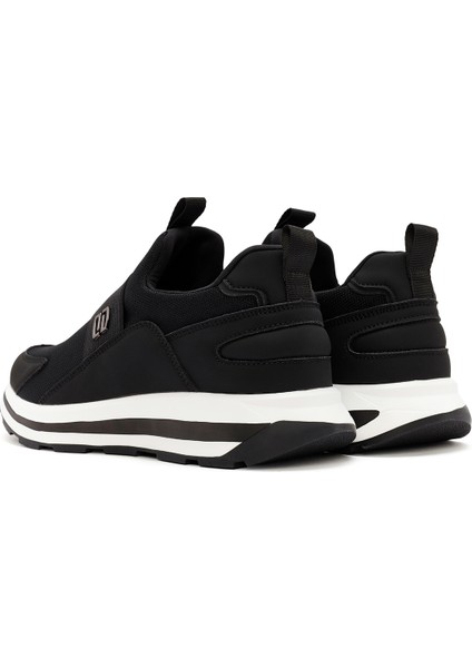 Erkek Siyah Kalın Tabanlı Kumaş Sneaker 24WFD69016F