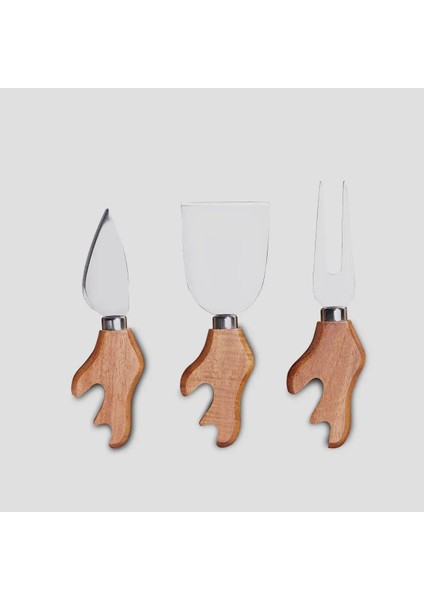 Akasya 4 Parça Geyikli Peynir Servis Sunum Seti modelleri