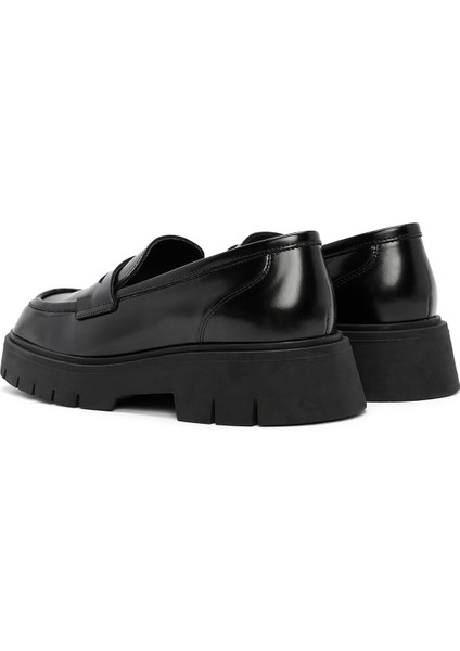 Kadın Siyah Maskülen Loafer 24WFD141722