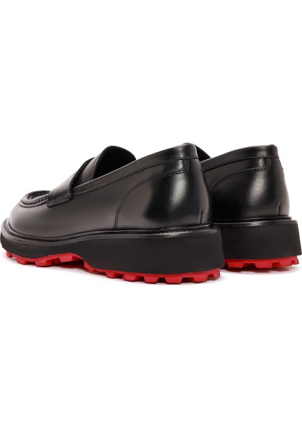 Erkek Siyah Deri Casual Loafer 24WFD720218