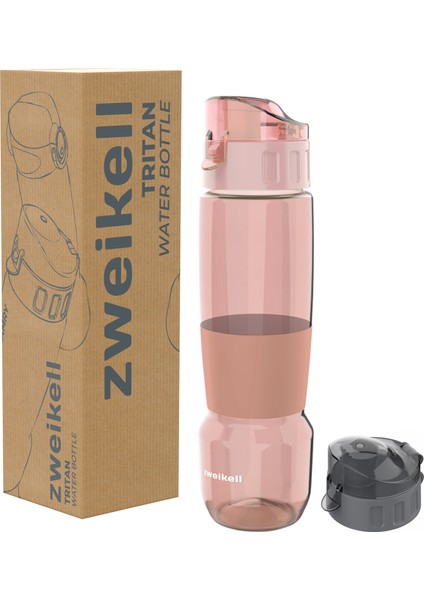 Pivot Switch Hot Pink Bpa Içermez 650 ml Tritan Kırılmaz Suluk - Su Matarası - Yedek Kapak Hediyeli