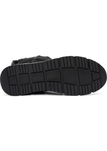 Kadın Siyah Fermuarlı Süet Bot 24WFE252510 indirimleri