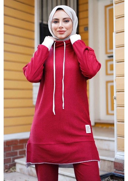 Nelin Tunik Pantolon Ikili Takım 1283 - Bordo fiyatları
