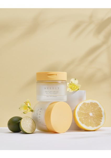 - Vita C Glow Jelly Pad C Vitaminli Işıltı Verici ve Cilt Tonu Eşitleyici Tonik Ped 60 Adet