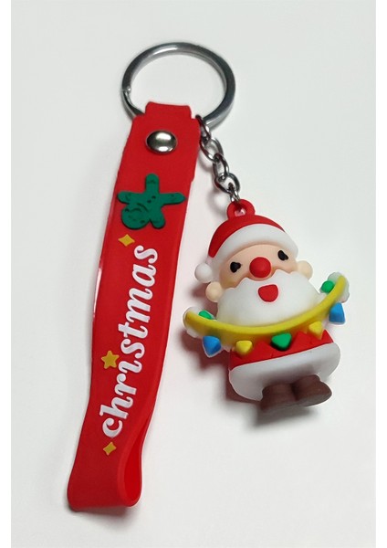 Yılbaşı Noel Baba Silikon Anahtarlık