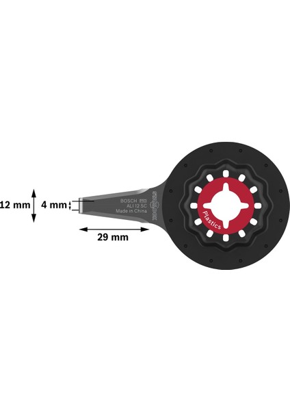 Pro Alı 12 Sc 4 x 12 mm Çok Fonksiyonlu Makine Bıçağı - 2608669124