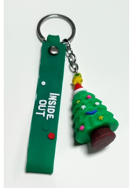 Yılbaşı Ağacı Silikon Anahtarlık