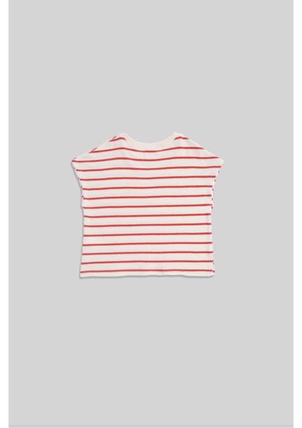 Liva Kırmızı Çizgili Kız Çocuk Tshirt fiyatları