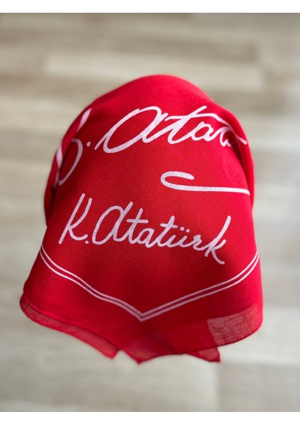 K. Atatürk Imzalı Bandana Pamuk, Çok Amaçlı Fular fiyatları