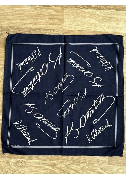 K. Atatürk Imzalı 2li Kombin Bandana Pamuk, Çok Amaçlı Fular