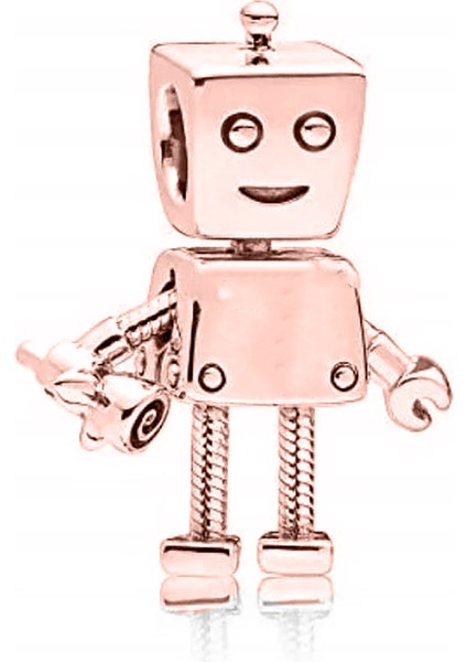 Rose Erkek Robot Charm
