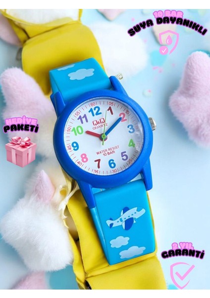 Silikon Kordon 10 Atm Suya Dayanıklı Çocuk Eğlence Figürlü Şık Tasarım Çocuk Kol Saati 22A.000VY