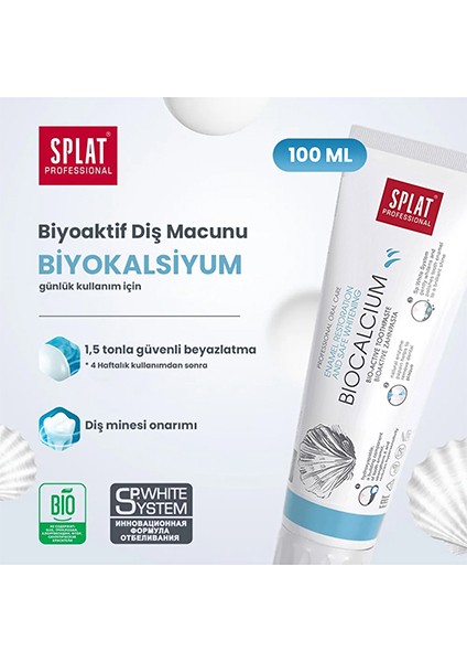 ​Splat Professional Biocalcium Diş Macunu 100ml Diş Minesi Bakımı