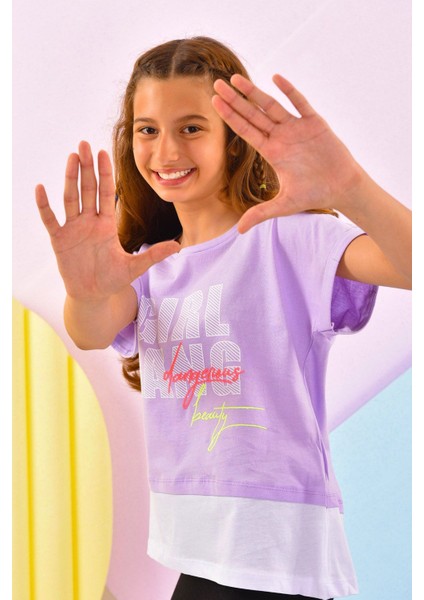 Gırl Gang Purple Kız Çocuk T-Shirt