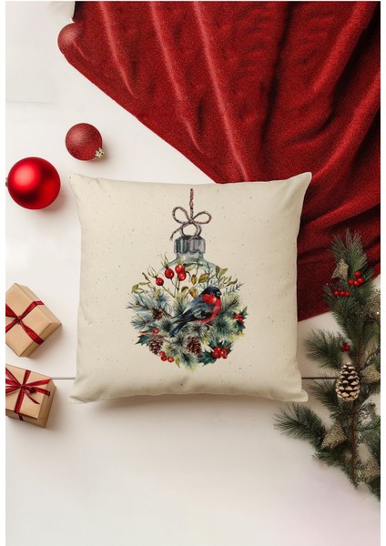 4'lü Kırlent Kılıf Seti Yılbaşı Christmas Deseni Çift Taraflı Dijital Baskılı fiyatları