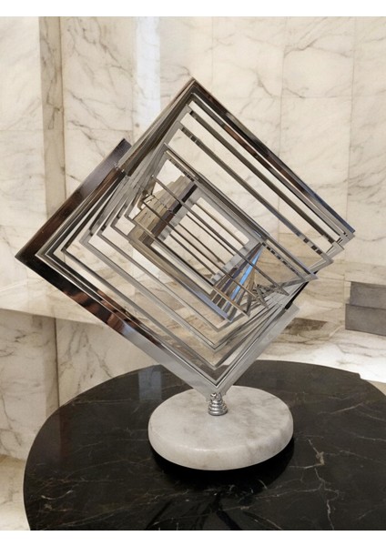 Kare Iç Içe Metal Ofis Ev Dekoratif Obje fiyatları