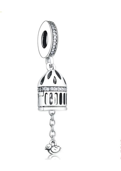 Kuş Kafesi ve Kuş Sallantılı Charm