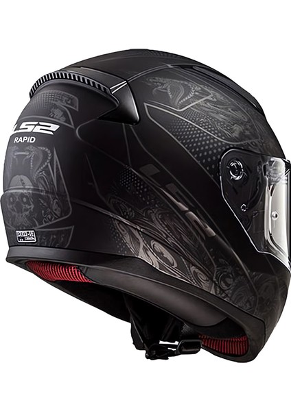 Rapıd Crypt Mat Siyah Kask