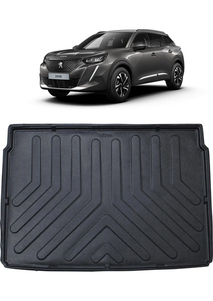Peugeot 2008 2020 +Üst Konum Bagaj Havuzu Siyah