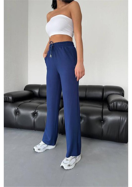 Geniş Paça Yüksel Bel Modal Kumaş Eşofman Altı modelleri