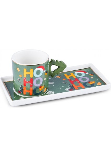 New Year Yılbaşı Hoho 2 Kişilik Kahve Fincanı 100 ml indirimleri