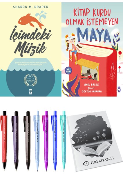 Kitap Kurdu Olmak İstemeyen Maya ve İçimdeki Müzik 2'li Set - Kalem