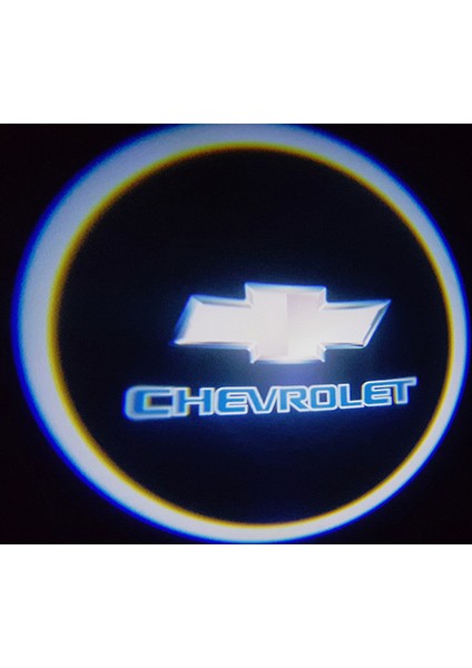 Chevrolet Araçlar Için Pilli Yapıştırmalı Kapı Altı LED Logo