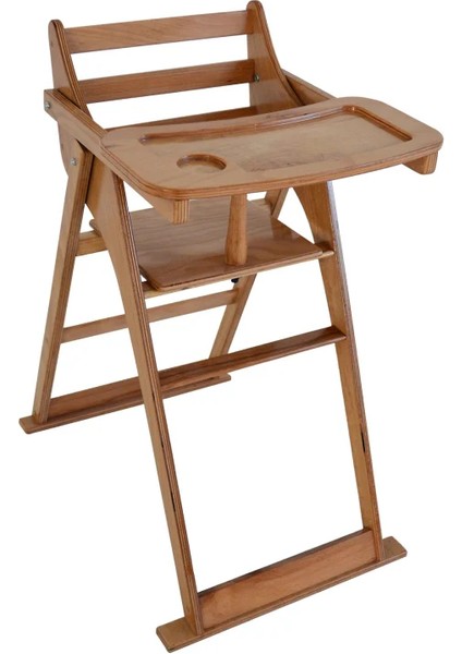 Ahşap Mama Sandalyesi - Çocuklar Için Ergonomik ve Güvenli Yüksek Sandalye