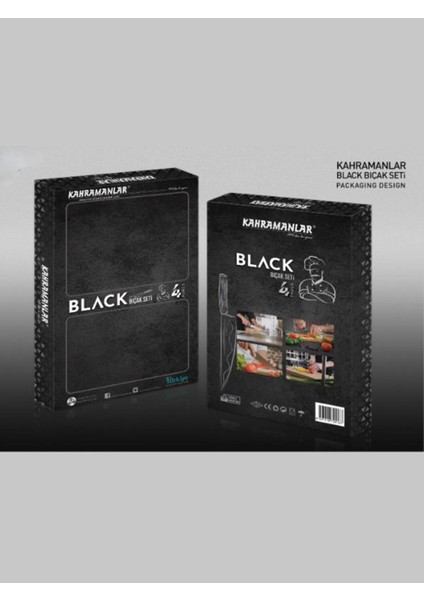 4 Parça Black Bıçak Seti