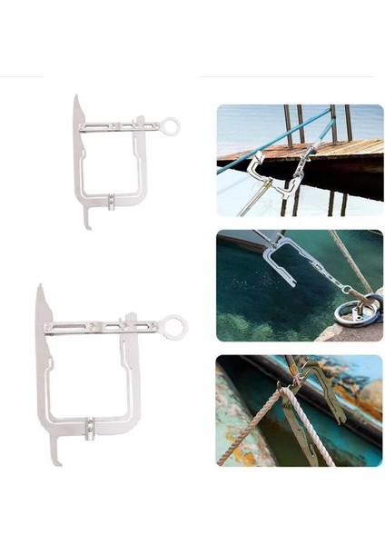 Çok Amaçlı Dock Kanca Teleskopik Tekne Kravat Halat Kanca Aracı Tekne İçin Kolay Uzun Mesafe Geçirici Tekne Çektirme