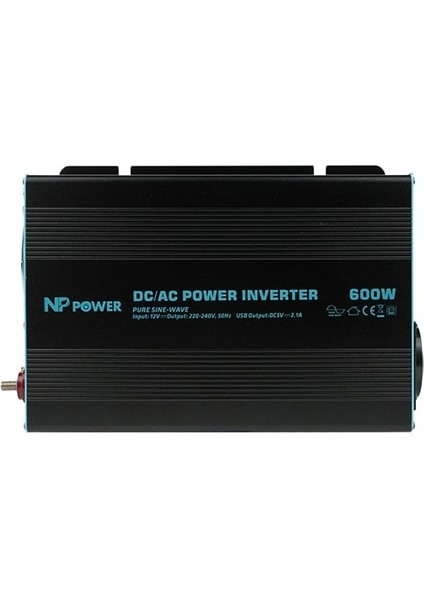 NP600-12 Np Power 600W Tam Snüs Inverter 12V