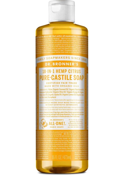 Çok Amaçlı Sıvı Sabun Narenciye Kokulu 473ML