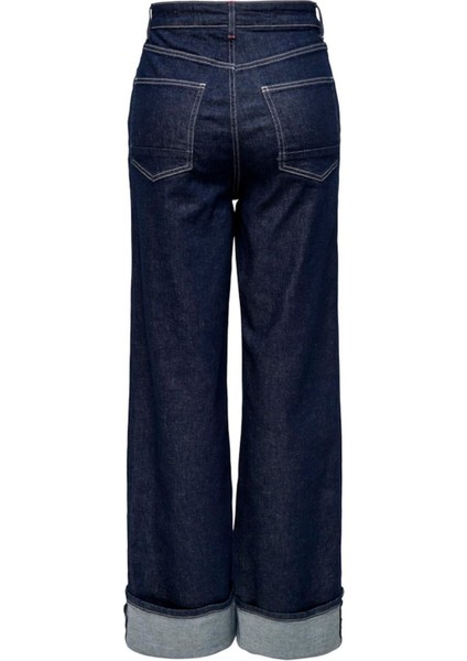 Onlmercer Hw Wıde Fold Up Red Dnm Dcc Kadın Lacivert Jean - 15332272 fiyatları