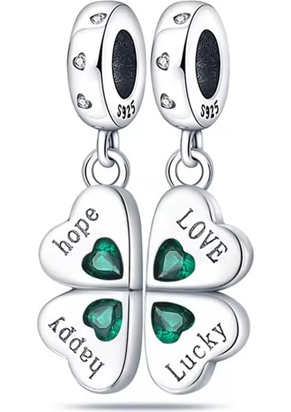 Yeşil Yonca Sallantılı Charm