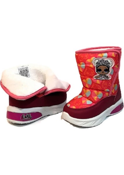 Royha Pembe Cırtlı Kürklü Kız Çocuk Kar Botu fiyatları