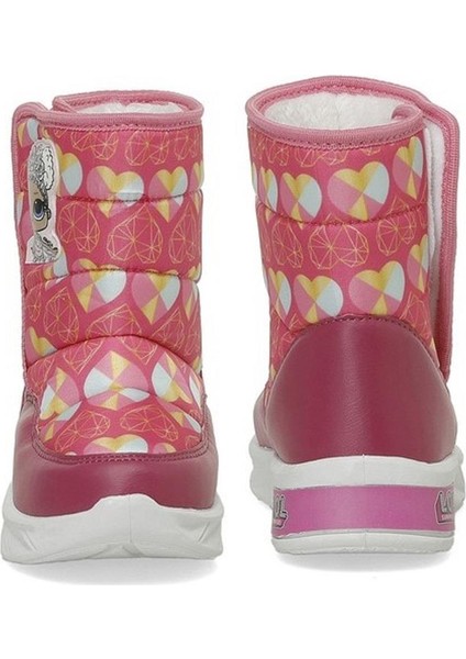 Royha Pembe Cırtlı Kürklü Kız Çocuk Kar Botu modelleri