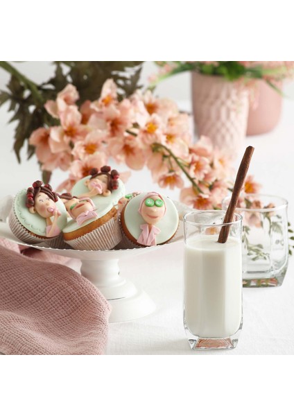 Diamond Cam Meşrubat Bardağı 6'lı 385 ml (Büyük Su/Kokteyl/Limonata Bardağı )