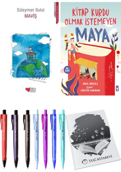 Kitap Kurdu Olmak Istemeyen Maya ve Maviş 2li Set