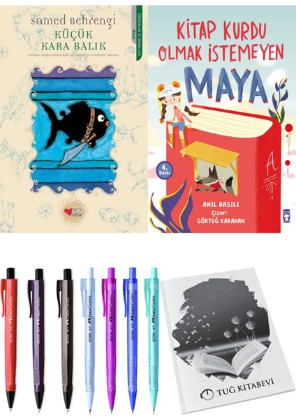 Kitap Kurdu Olmak Istemeyen Maya ve Küçük Kara Balık 2li Set