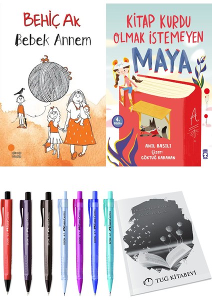 Kitap Kurdu Olmak Istemeyen Maya ve Bebek Annem 2li Set