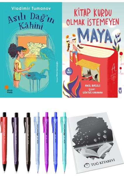 Kitap Kurdu Olmak Istemeyen Maya ve Asılı Dağ'ın Kahini 2li Set