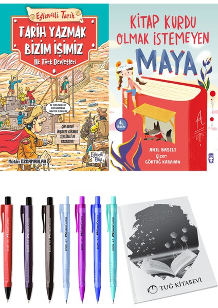 Kitap Kurdu Olmak Istemeyen Maya ve Tarih Yazmak Bizim Işimiz 2li Set