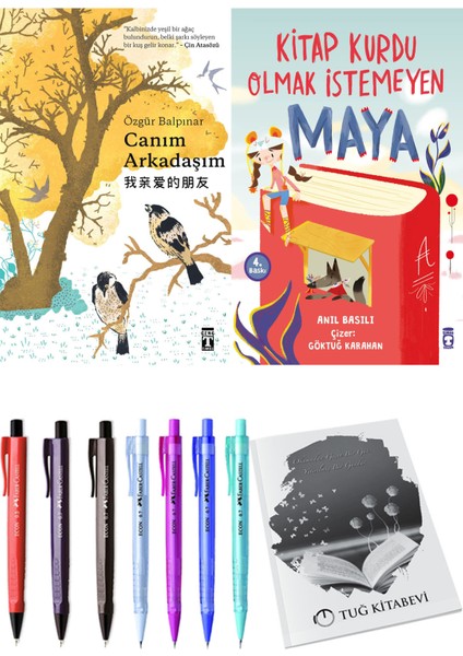 Kitap Kurdu Olmak Istemeyen Maya ve Canım Arkadaşım 2li Set