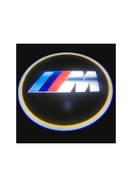 Bmw M Araçlar Için Pilli Yapıştırmalı Kapı Altı LED Logo