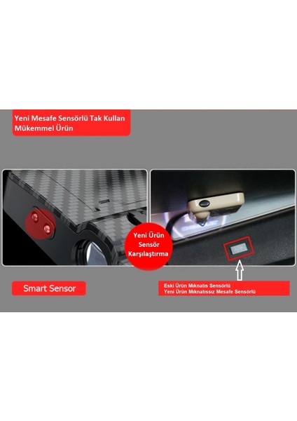 Bmw M Araçlar Için Pilli Yapıştırmalı Kapı Altı LED Logo fırsatları