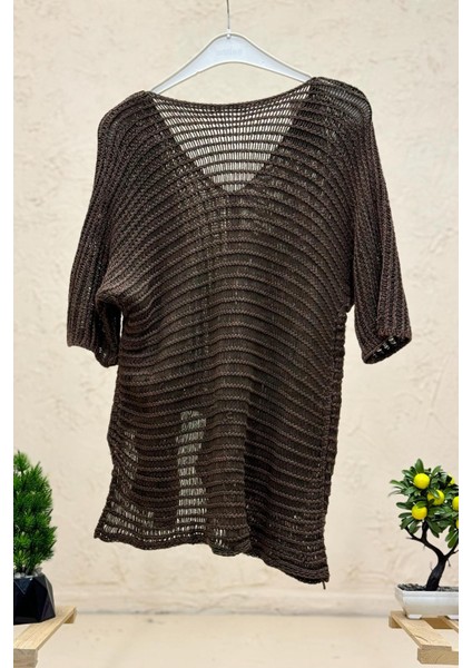 Tek Cep V Yaka File Salaş Kazak fiyatları