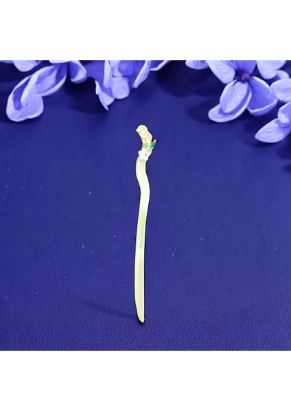 Zarafeti Tamamlayan Geleneksel Çin Tarzı Çiçekli Yeşil Renkli Şık Saç Iğneleri / Tokaları - Her Anınıza Şıklık Katın! modelleri