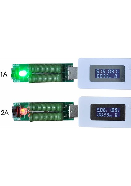 USB Elektronik Yük Pil Akü Powerbank Kapasite Deşarj Test Cihazı